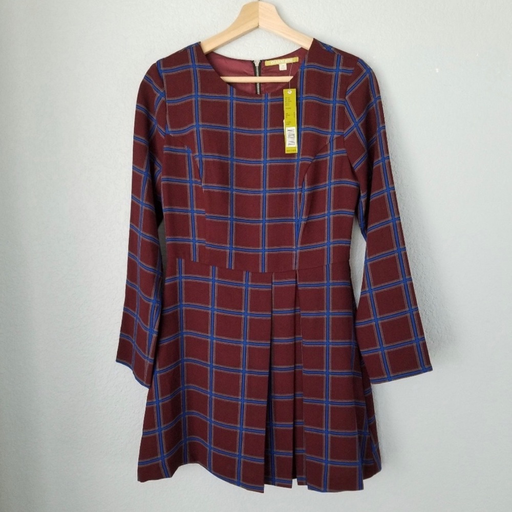 NWT Gianni Bini Plaid Fit and Flare